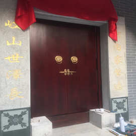 祠堂平开门仿古双开转轴木大门别墅入户门杉木房门家用
