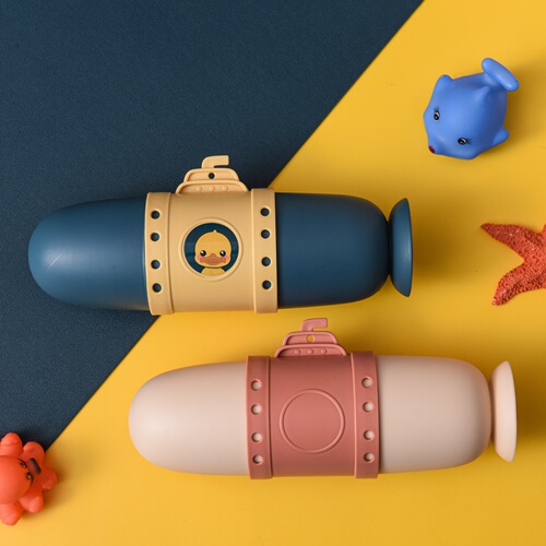 Submarine toothbrush box travel toothbrush storage box portable mouthwash cup cute couple toothbrush set wholesale