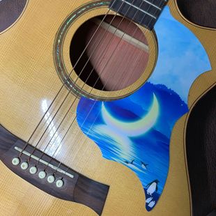 Special-shaped acoustic guitar guard plate 40 inch 41 inch guitar color printing guard plate color guitar guard plate pattern guard plate