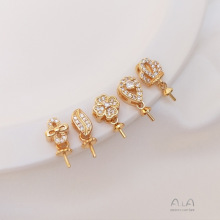 14K����ɫ�Ƕ�ʯ���ˮ�������������������diy���Ʒ���