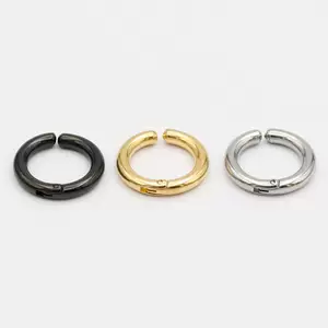 European and American Simple Circle Ear Clip Trendy Men's Titanium Steel Round Earrings Ear Clip Ear Jewelry Factory Outlet