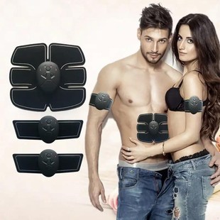 Manufacturer Six -piece abdominal muscle sticker fitness device muscle sticker sports fitness equipment EMS black technology abdominal muscle sticker