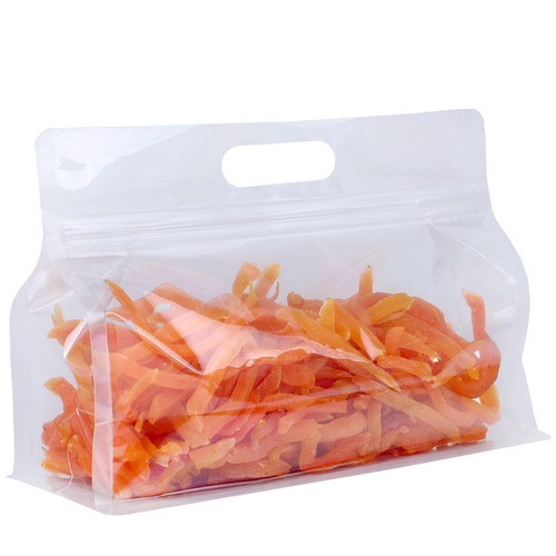 Transparent eight-side sealed bag, ziplock bag, dried fruit and grains sealed bag, thickened specialty food packaging bag printing