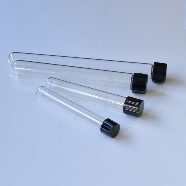 人仁厂家直供 螺口试管圆底 高硼硅低硼硅可做平底带盖 规格齐全