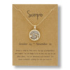 Zodiac signs, necklace for beloved, chain for key bag 