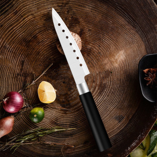 Pp Steel Ring 5inch Japanese Knife Fruit Knife Household Daily Stainless Steel Peel Knife Multi-Purpose Knife Anti-Stick Knife Wholesale