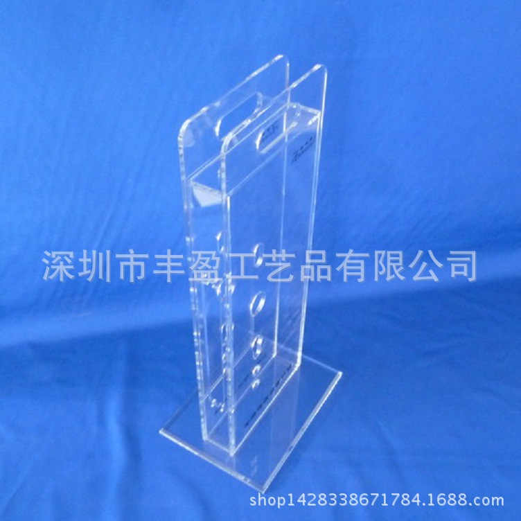 厂家制作亚克力透明锁架，有机玻璃指纹锁架