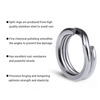 Pro Beros stainless steel double -layer flat -flat ring flat loop sub -bait circle (100/pack) DAC001