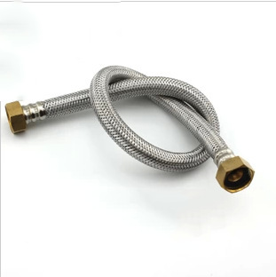 Yao Peng baño accesorios grifo de la tubería de entrada del inodoro conector de cobre manguera trenzada 4 puntos tubo de doble cabeza 60cm a prueba de explosiones