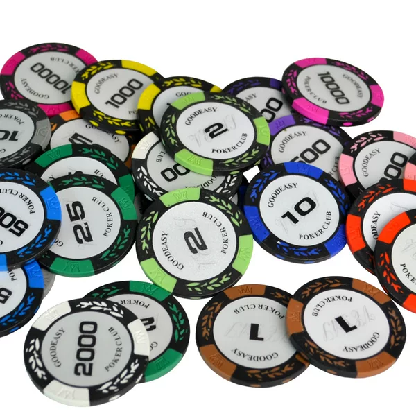 Clay Chip Cards for Playing Cards, Mahjong Chess and Card Room Special Chips Cards, Texas Chips Coins, Points Coins, Reward Coins