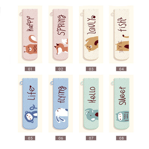 Cartoon folding mirror comb portable mini student mirror comb dual-use set folding comb iron tooth spiral tooth comb