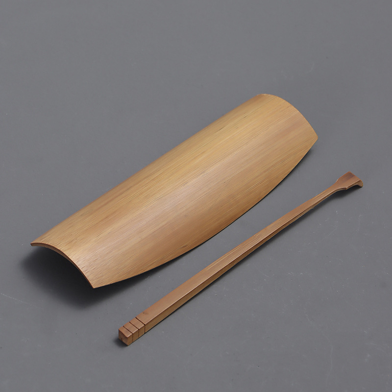 (Entrega de una pieza) Ceremonia de té de bambú hecha a mano juego de té de seis caballeros juego de té de bambú de tres piezas al por mayor de fábrica