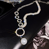 Brand ring from pearl, necklace, chain, universal choker, internet celebrity, diamond encrusted, simple and elegant design