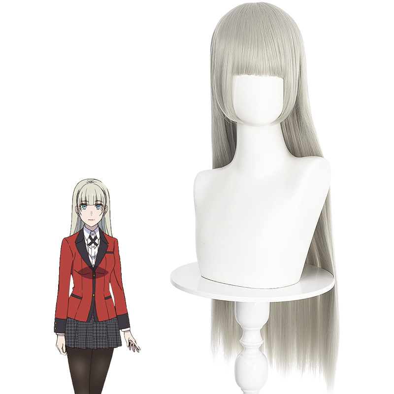 441D Deep of Crazy Gambling Season 2 Tao Lilia/Tao Lilixiang Green Grey cos Animation Wig 441D Deep of Crazy Gambling Season 2 Tao Lilia/Tao Lilixiang Green Grey cos Animation Wig