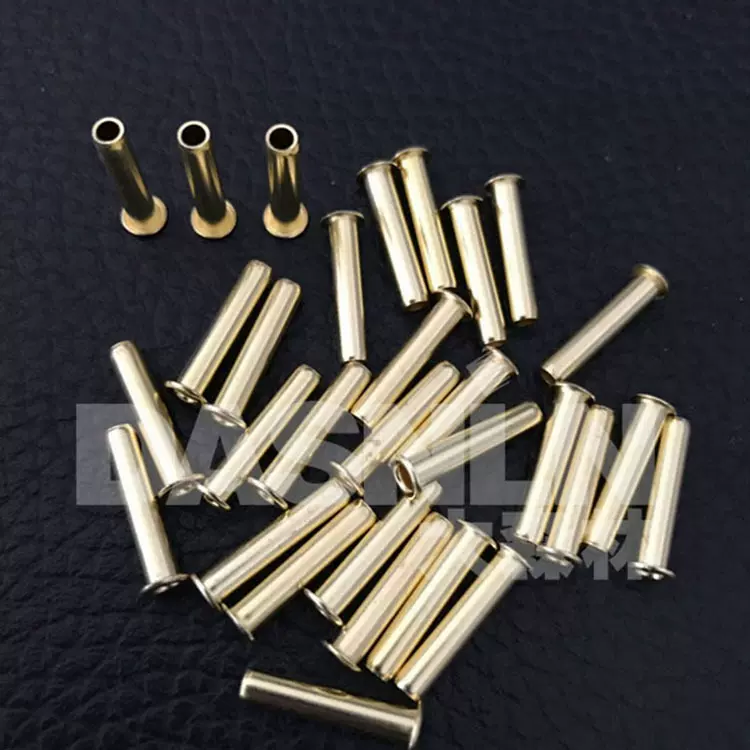 铜空心铆钉 拉伸铆钉 管状铆钉 铜眼钉帽钉 半空心鸡眼扣铆钉