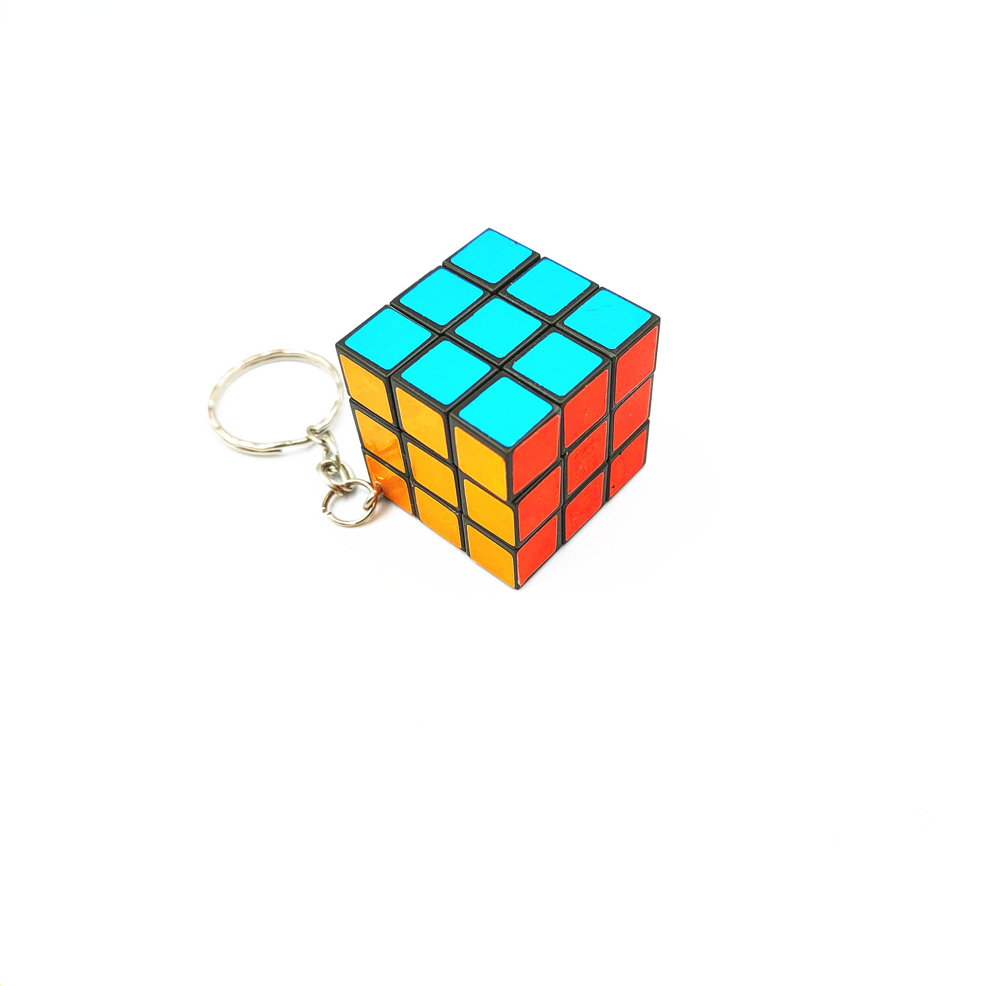 Mini 3CM pequeño Cubo de Rubik llavero colgante juguetes educativos para niños práctico pequeño puesto de regalo 2 yuanes suministro de la tienda