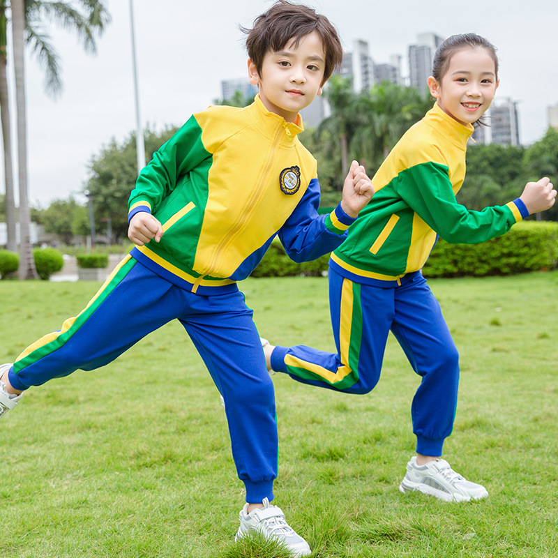 Uniforme escolar kindergarten Escuela Primaria estudiante maestro ropa de jardín niños ropa de rendimiento deportivo maestro ropa de clase primavera y otoño traje de padres e hijos