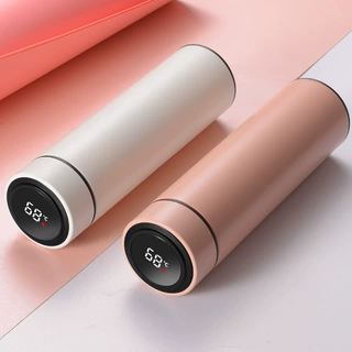 创意测温保温杯温度智能杯304不锈钢车载水杯办公礼品杯定制贴牌