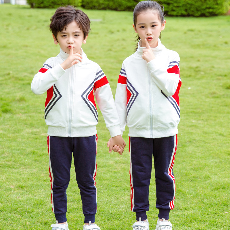 Uniforme escolar traje maestro ropa de rendimiento deportivo ropa infantil jardín de infancia ropa de primavera y otoño ropa de tres piezas de la escuela primaria ropa