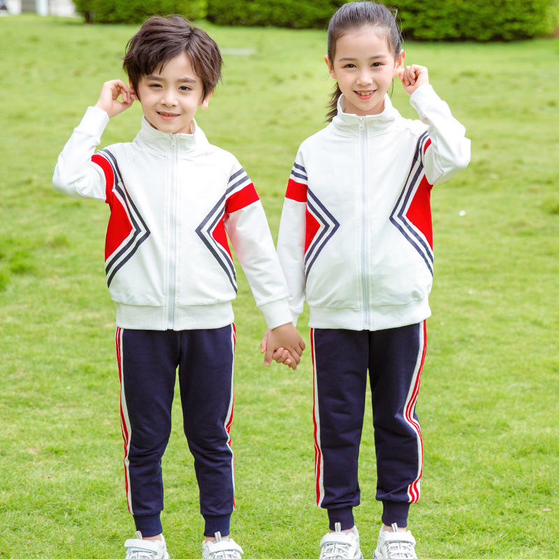 Uniforme escolar traje maestro ropa de rendimiento deportivo ropa infantil jardín de infancia ropa de primavera y otoño ropa de tres piezas de la escuela primaria ropa