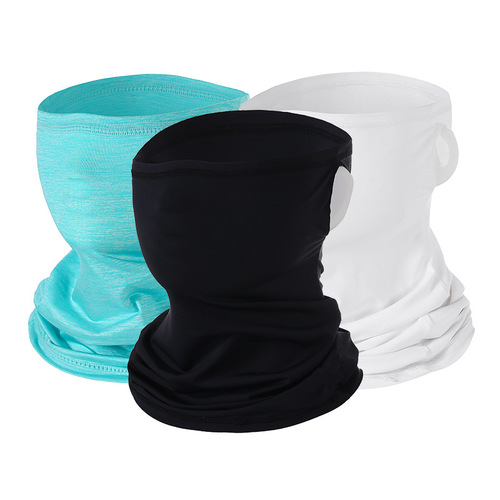 Outdoor ice silk cycling ear-hook mask in summer cold breathable sun protection veil veil neck scarf sports magic headscarf