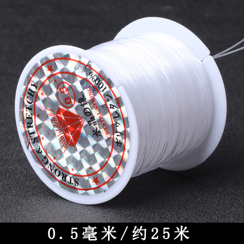 About 0.5mm thick and about 25 meters long