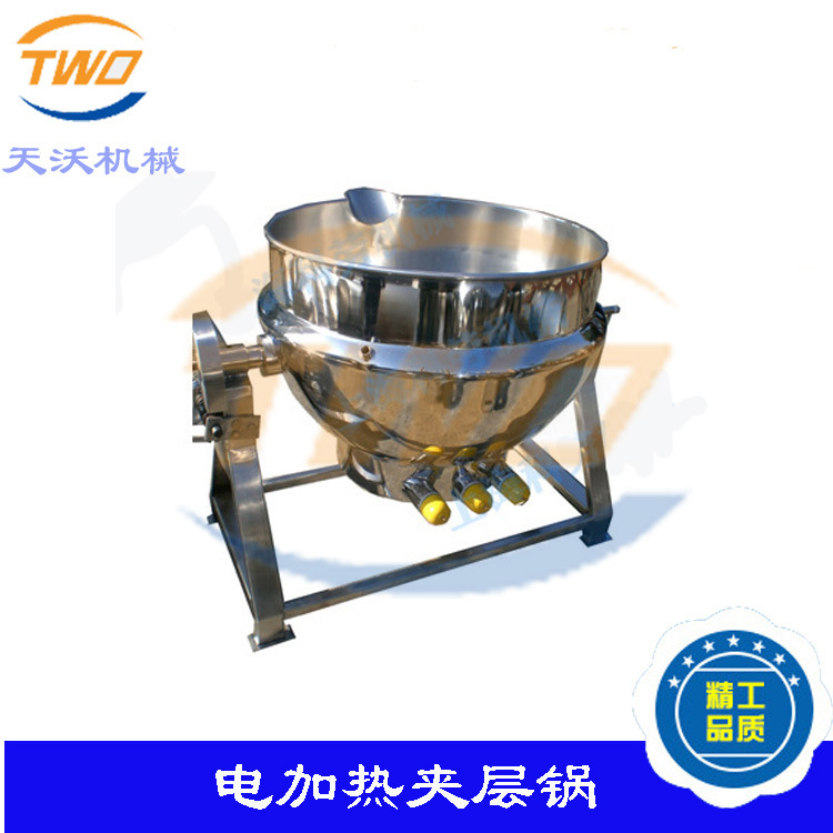 Electric heating sandwich pan 500L Electric heating Jacketed kettle direct deal Tilt electrothermal Jacketed kettle