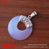 Natural water, crystal pendant, protective amulet, buckle, fashionable classic ethnic necklace, accessory, ethnic style, Chinese style