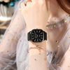 Swiss watch suitable for men and women, brand belt, square quartz watches, Korean style, simple and elegant design