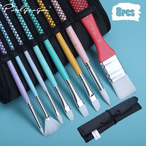 Brush Paul Gauguin 8 set color art painting watercolor acrylic gouache nylon brush oil brush