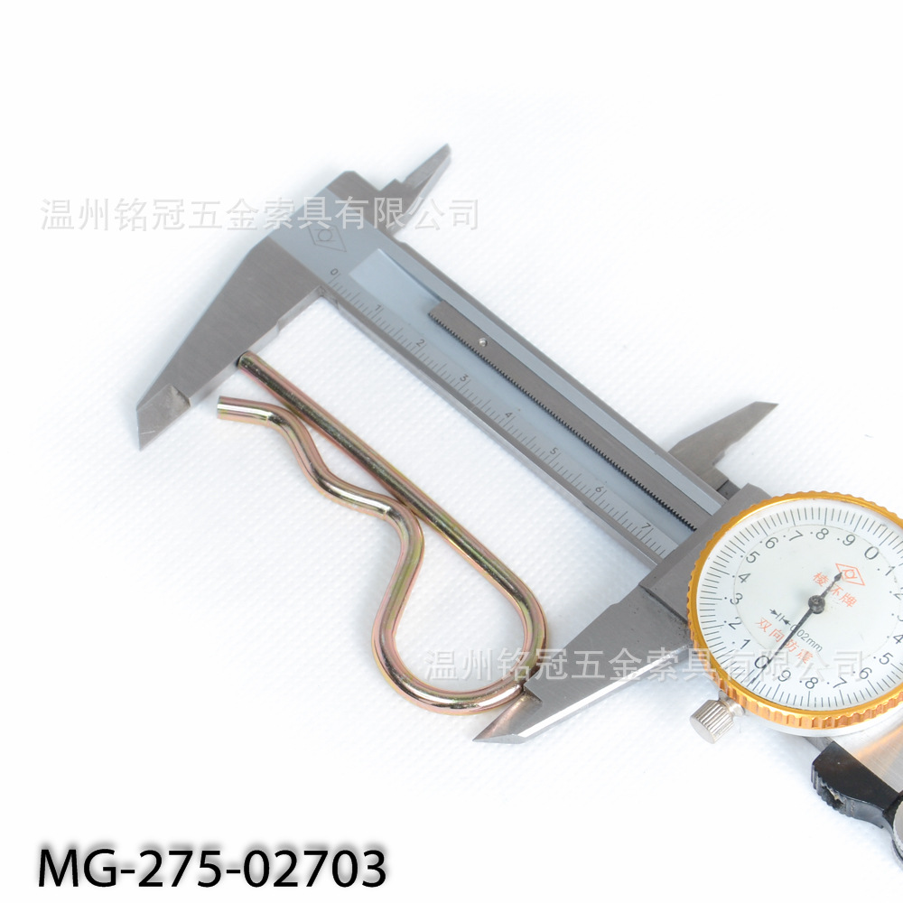 单圈弹簧夹R型开口销 开口销单圈发卡规格4mm