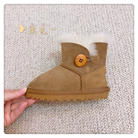 童雪地靴;女式雪地靴;童棉鞋