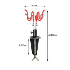 Model air pump coloring airbrush pen holder pen holder corrosion-resistant all-metal clip-on two-pen airbrush pen holder
