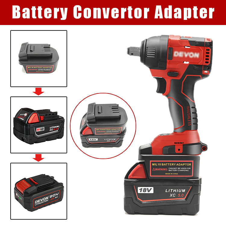 Converter Mi Winchi M18 18V Lithium Battery Turns into a Large De Has 20V Lithium Battery Tool Adapter