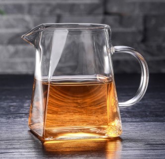 Tetera cuadrada de vidrio grueso con filtro de acero inoxidable resistente al calor, para té de flores/infusión, venta al por mayor de fábrica