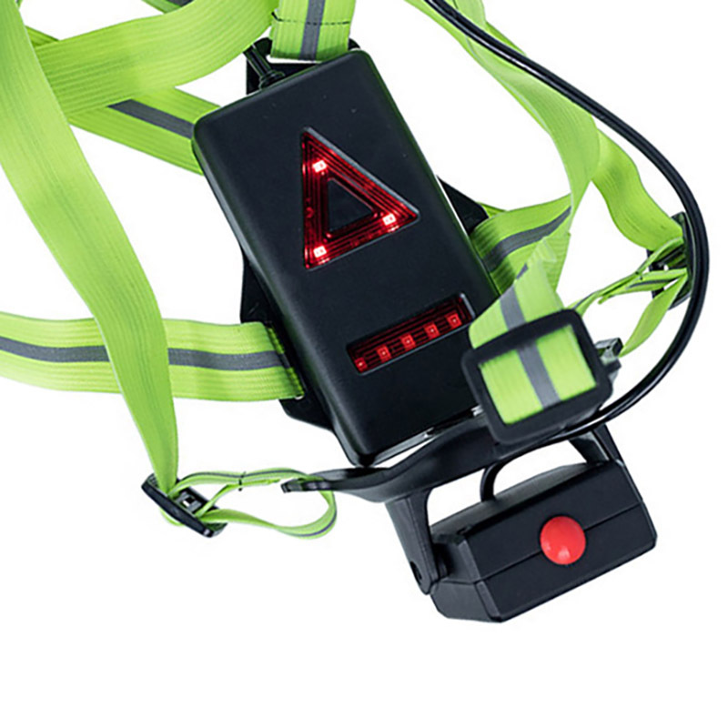 Transfronterizo nuevo USB recargable Luz de marcha Luz de pecho al aire libre montañismo noche Luz de marcha corriendo 3 Luz de marcha