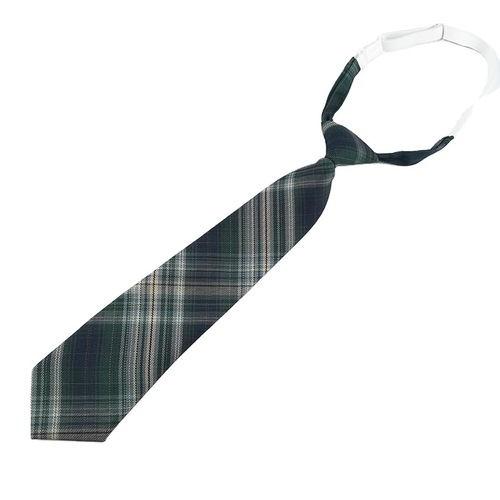New type of tie-free JK tie plaid student set scalp band college ins Japanese uniform gentle one-knife tie for women