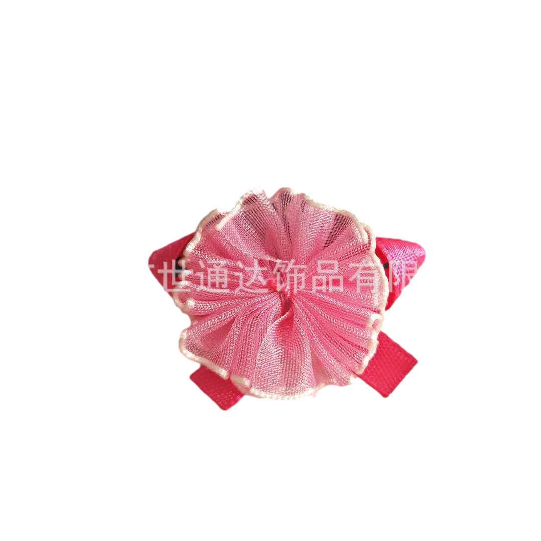 厂家销售制作精美礼品贺卡玩具等和各种包装装饰用粉色尼龙玫瑰花