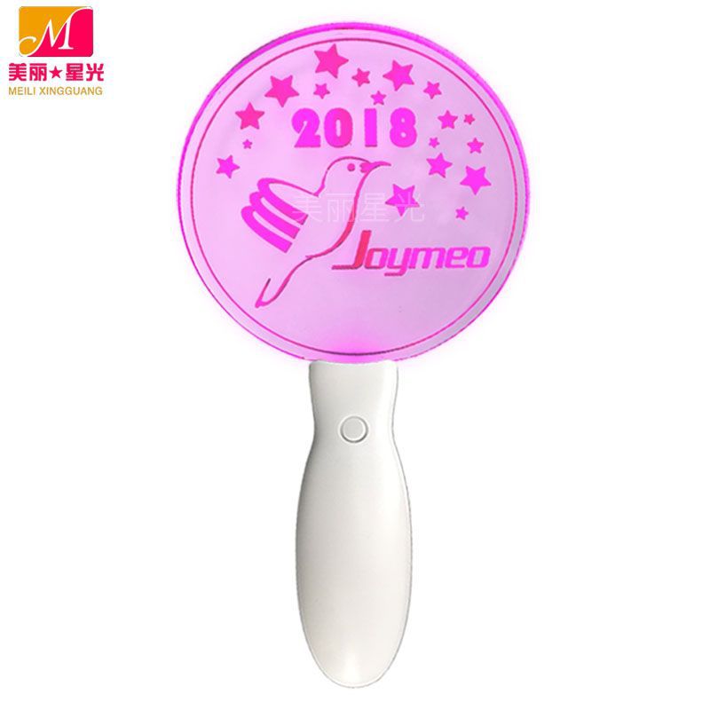 Creativo nuevo estilo led luz de mano luminosa de acrílico concierto estrella soporte de acrílico fabricante de varillas luminosas