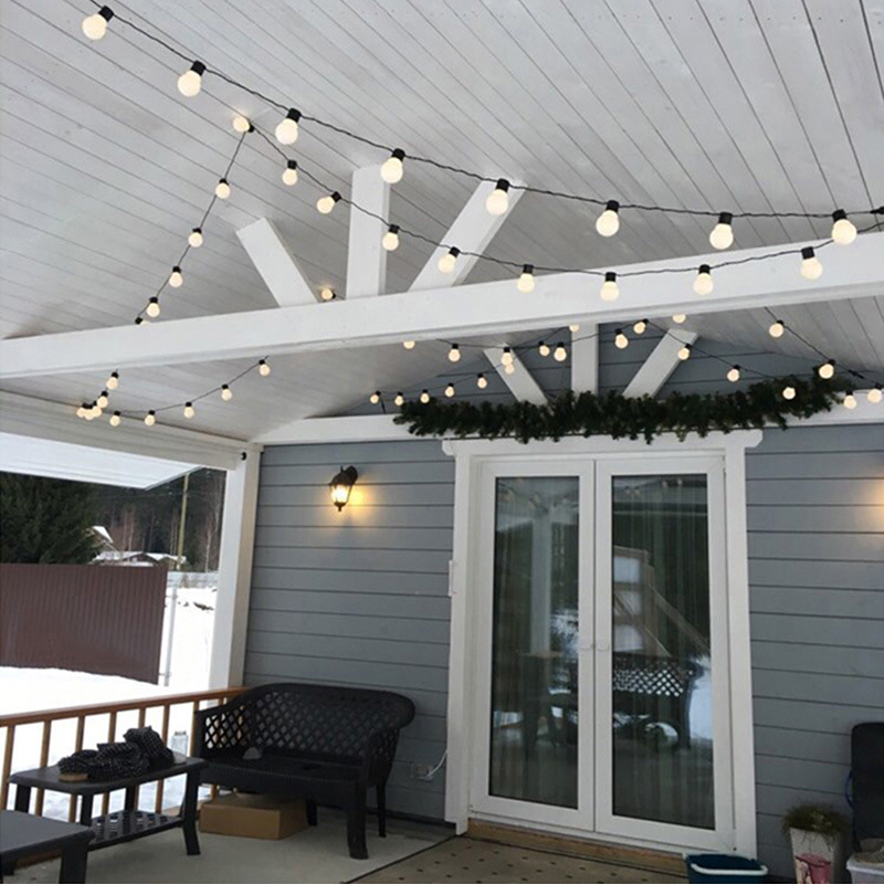 G50 lámpara de lámpara LED al aire libre lámpara de lámpara colgante a prueba de lluvia balcón decoración de Navidad a prueba de agua