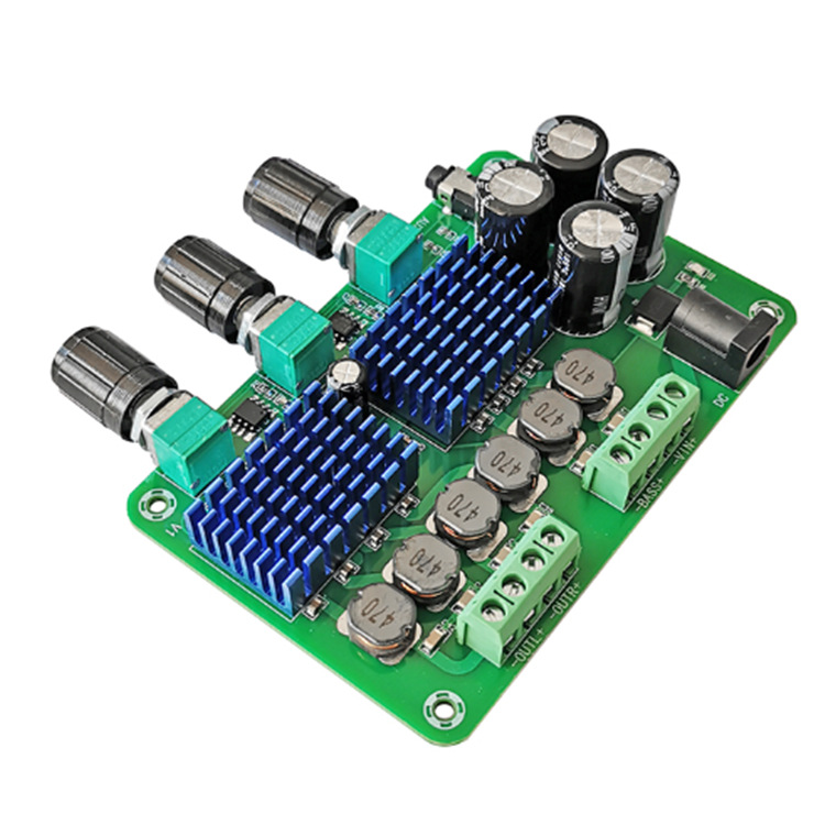 TPA3116D2数字功放板2.1声道大功率50W*2+100W音响改装高低音调节