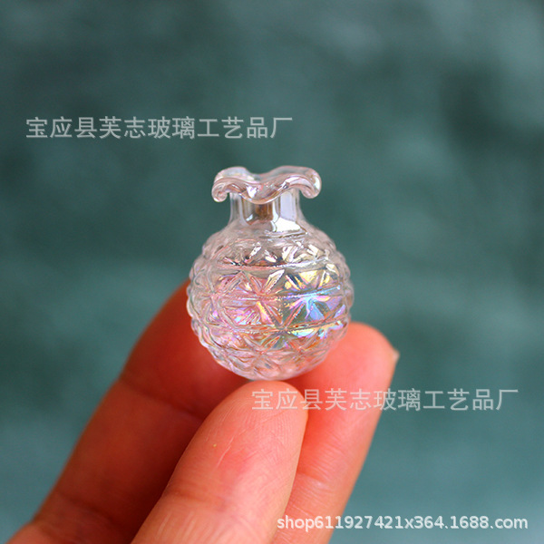 진주 빛 둥근 바닥 꽃 입 너비 19 높이 28mm