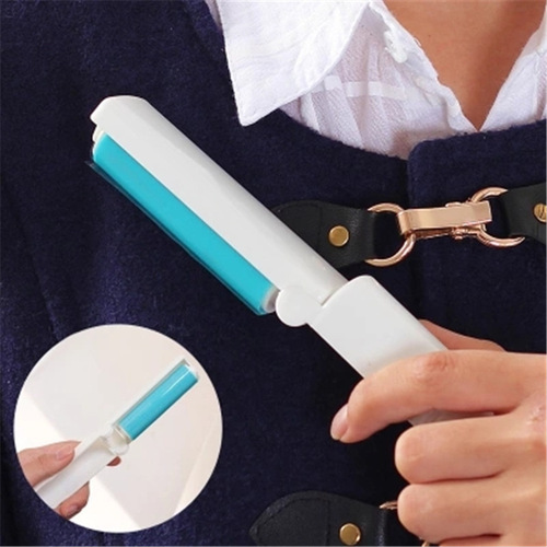Portable folding washable dust roller lint sticker clothes dust brush recyclable