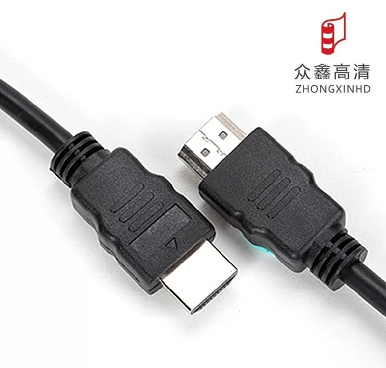 Кабель HDMI (ZhongxinHD) 1,5 м, внешний диаметр 5,5 мм, никелированные штекеры, поддерживает 1080P/3D/ARC (HDMI 1.4)