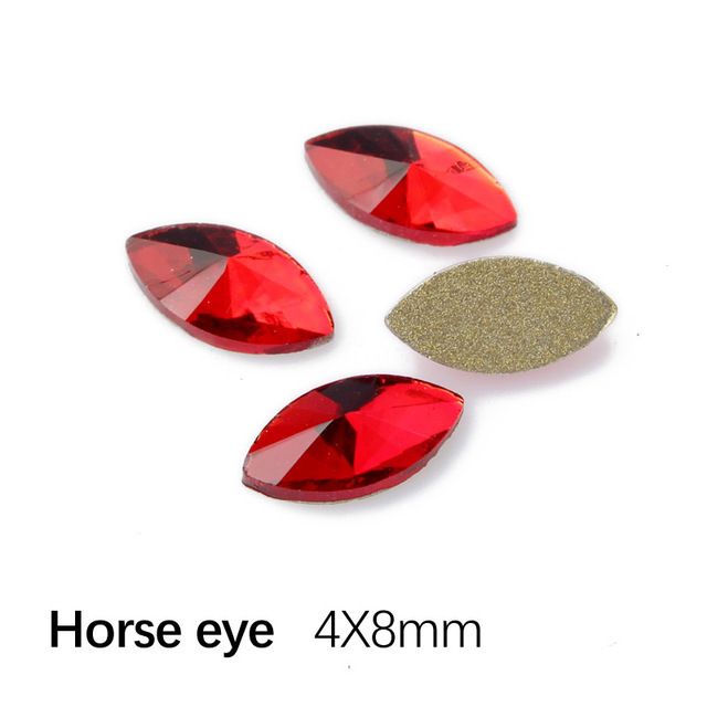 4x8mm 붉은 말 눈