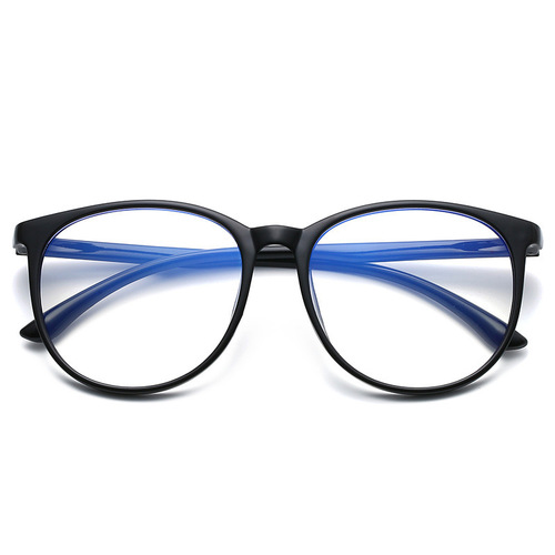 New Style Large Frame Anti-blue Light Glasses Frame Korean Version Bare Face Influencer Glasses Unisex Same Version Myopia Finished Glasses Wholesale