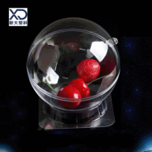 厂家批发新款高透明圣诞球塑料圆球礼品包装永生花韩式花束波波球