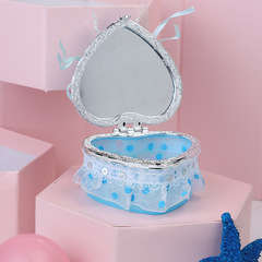 Creative heart-shaped candy box children's jewelry box girl's makeup accessories storage box jewelry headwear packaging gift box