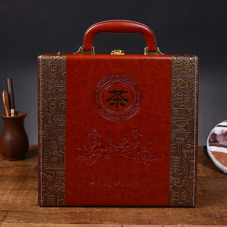 普洱茶包装盒福鼎白茶礼盒安吉白茶安化黑茶高档茶饼357克空礼盒