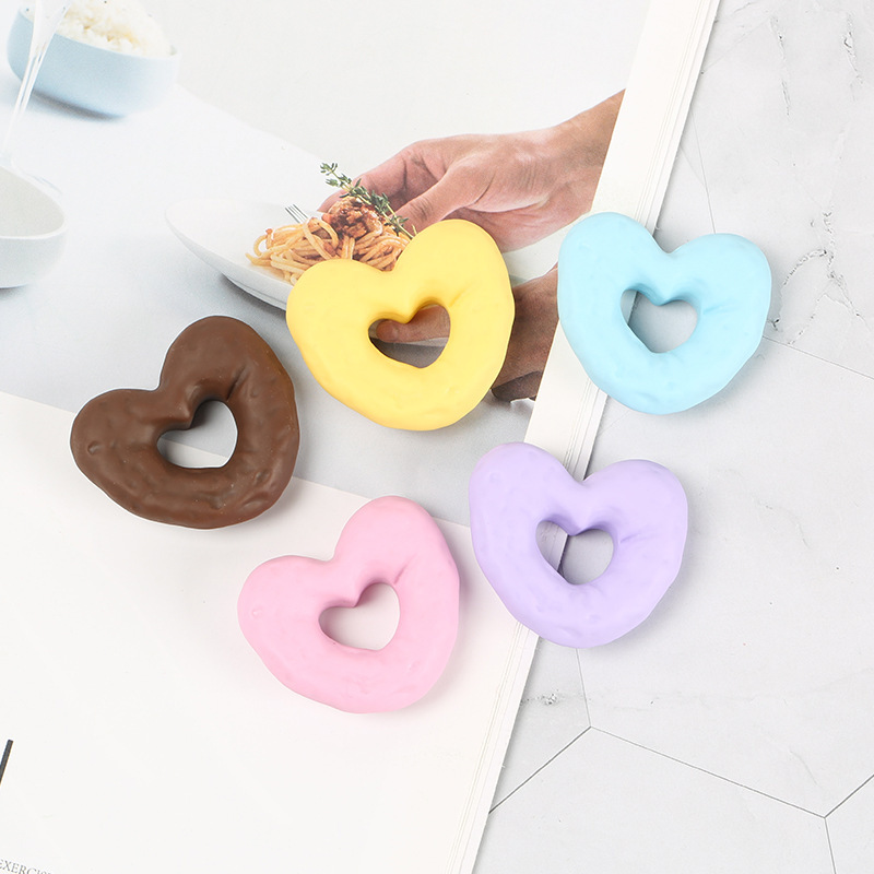 Peach doughnut Cream Glue Drop Glue diy Phone Case Hair Card Hair Accessories Accessories Handmade Material Girl's Heart